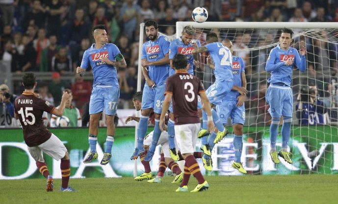 Roma-Napoli, il film della partita