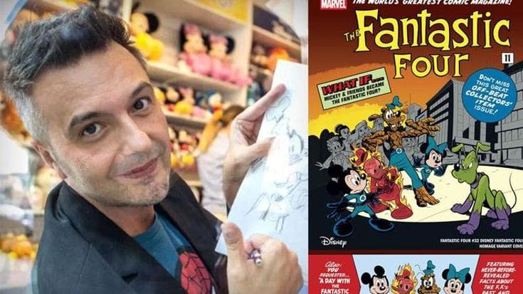 I Fantastici Quattro versione Disney, li ha ricreati Emilio Urbano per una cover da collezione