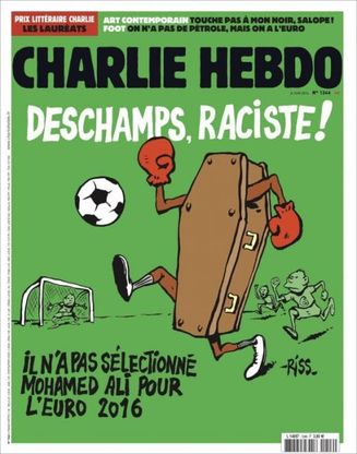 Europei 2016, Charlie Hebdo e il "razzista" Deschamps: "Non ha convocato Alì"
