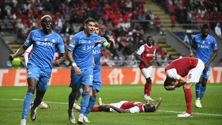 Braga-Napoli 1-2: Di Lorenzo e un po’ di fortuna, tre punti d’oro per gli azzurri