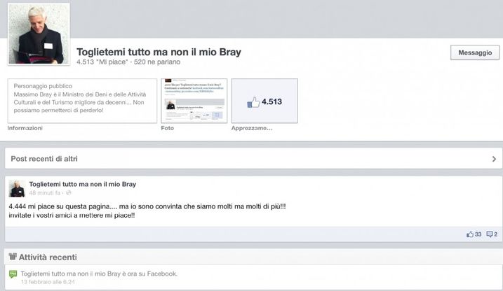 Totoministri, in Rete: "<span class="gwt-InlineHTML kpm3-ContentLabel">Toglietemi tutto  ma non il mio Bray"</span>
