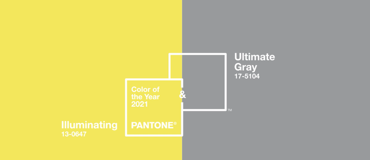 Il colore Pantone del 2021... è  Ultimate Gray + Illuminating. Moda, beauty, design, accessori: dove trovarlo