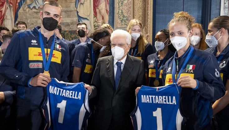 Italvolley da Mattarella: "Siete stati bravissimi. E non pensate troppo a Tokyo"