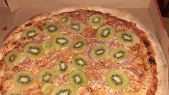 E dopo la pizza all'ananas arriva quella con il kiwi