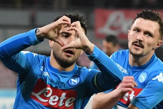Napoli-Roma: il gol di Insigne