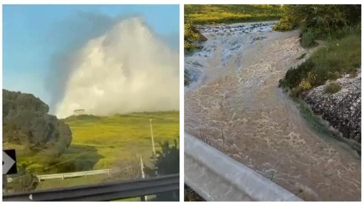 Matera, un altro guasto alla condotta: l’incredibile spreco di acqua. Pasqua con i rubinetti a secco