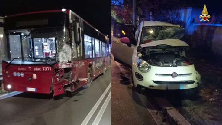 Ostia, auto si scontra con un bus: muore ragazza di 27 anni. Ipotesi alta velocità