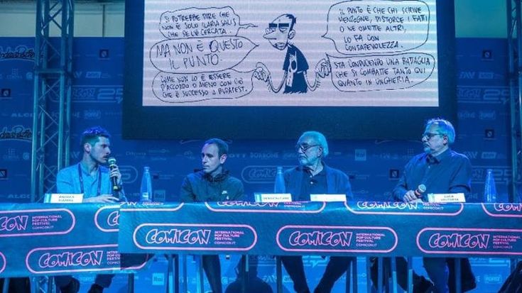 Comicon, premio ad Altan. Zerocalcare: “Il fumetto è libertà”