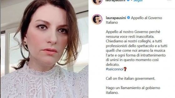 Laura Pausini, Giorgia e gli altri: l'appello per i lavoratori dello spettacolo