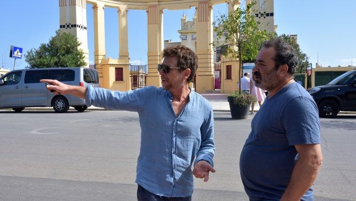 Lamanna e Piccionello a Mondello: "Makari" si gira allo Stabilimento