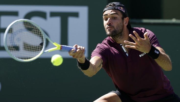 Berrettini fuori agli ottavi a Indian Wells. La febbre ferma Sinner
