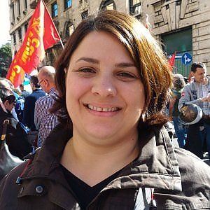 A Genova in corteo: "Io metalmeccanica precaria"