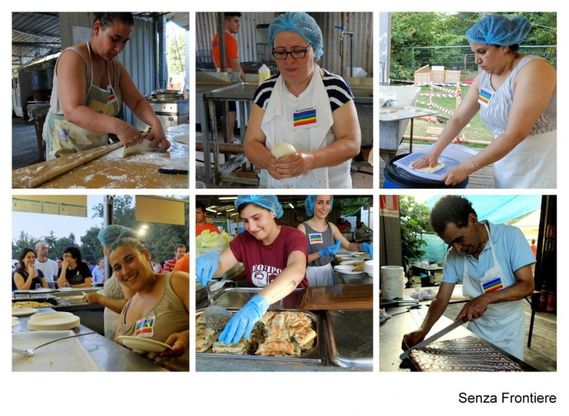 Album di famiglia Festa multiculturale: foto di gruppo di tutte le cucine