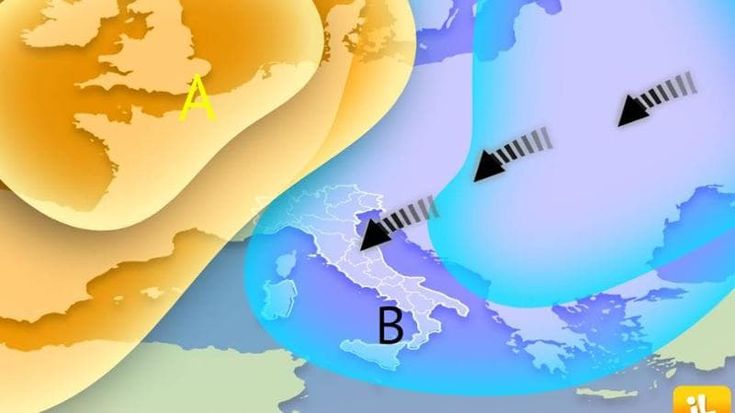 Weather forecast: colder air from the north-east over Italy: showers in central and southern Italy, snow in the Apennines