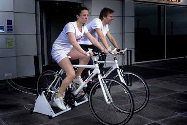 Una pedalata in cambio di una cena gratuita