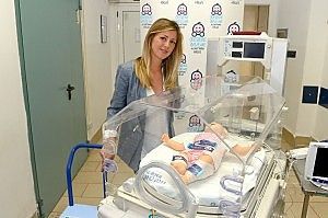 La moglie di Marchisio<br />in aiuto del Sant'Anna