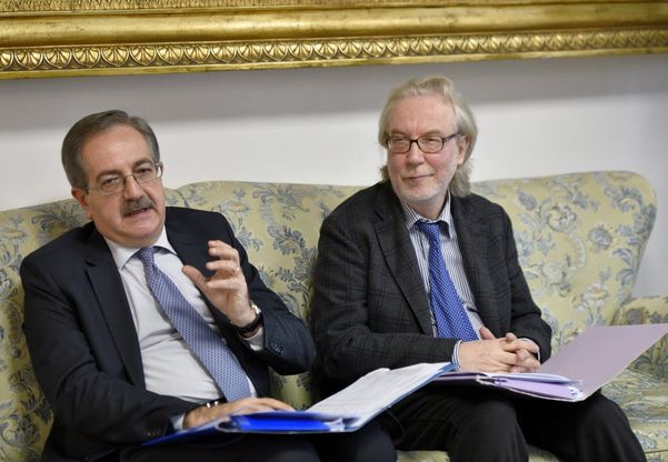 Vigilia dell'inagurazione dell'anno anno giudiziario con Riello e De Carolis