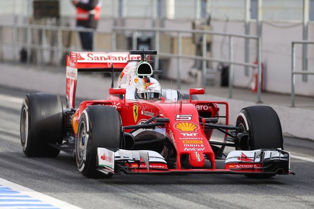 Ferrari in pista a Barcellona: Vettel ancora il più veloce