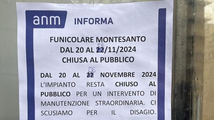 Ancora chiusa la funicolare di Montesanto. Riaprirà il 26 novembre