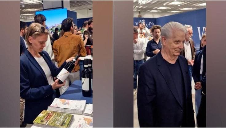 Arianna Fontana e Iginio Massari, l'incontro a Vinitaly: circondati dai fan per un selfie