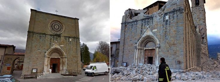 Terremoto, emergenza per i beni culturali: danni e crolli nel Centro Italia