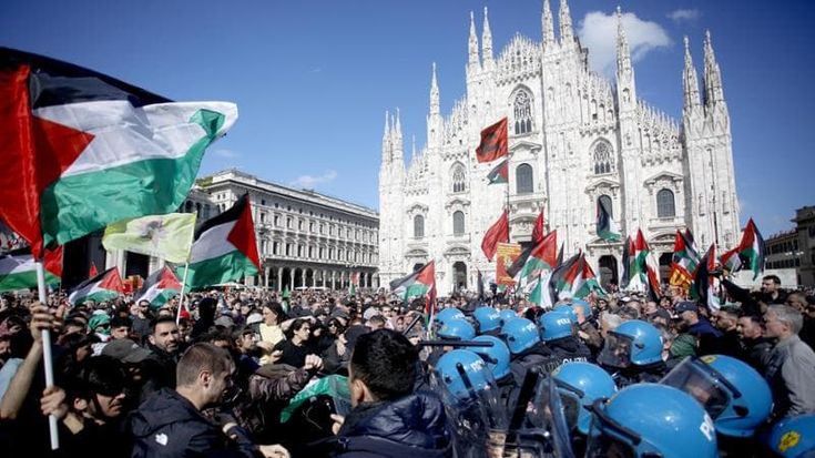 Nei cortei a Milano e Roma aggressioni e insulti contro la Brigata ebraica