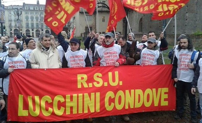 Lucchini, presidio in Prefettura<br />"Rischiamo 100 licenziamenti"