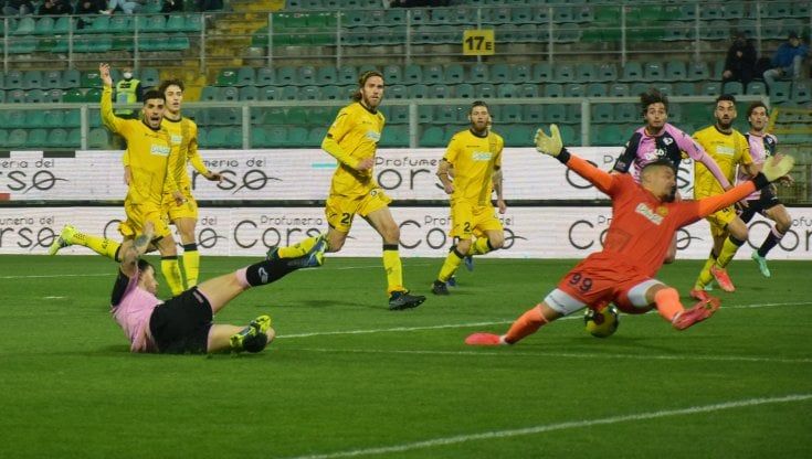 Il Palermo batte la Juve Stabia 3-1: doppietta di Brunori