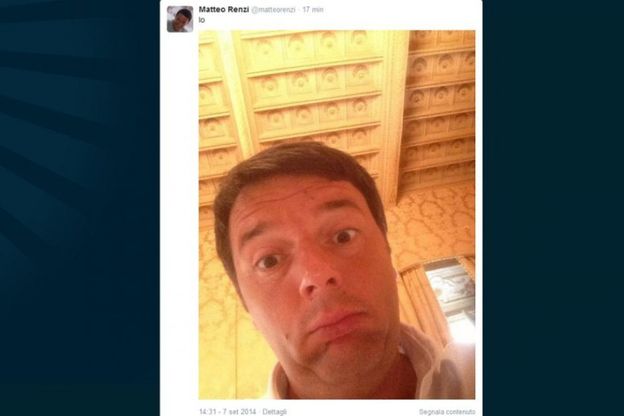 Autoscatto da premier: tutti i selfie di Matteo Renzi