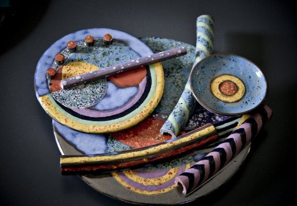 I colori e le ceramiche di Clara Garesio a Villa Floridiana