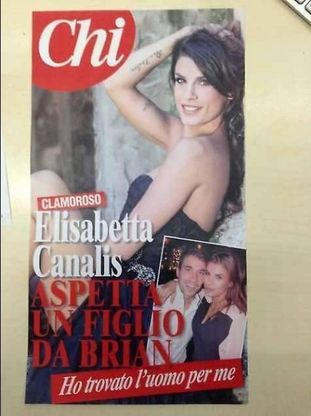 Chi, Elisabetta Canalis incinta: ''Brian &egrave; quello giusto''