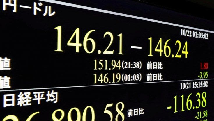 Il superdollaro schiaccia lo yen. E Tokyo mette mano al portafoglio: 30 miliardi per sostenere la valuta