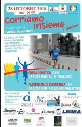 Corriamo insieme, torna la maratonina del Vomero in ricordo di Sacerdoti  