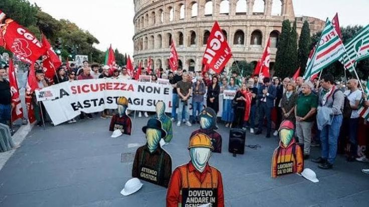 Sette indagati per l’operaio morto al Colosseo: “Era solo e con la fune sganciata”