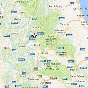 Terremoto, scossa di magnitudo 4 in provincia dell'Aquila