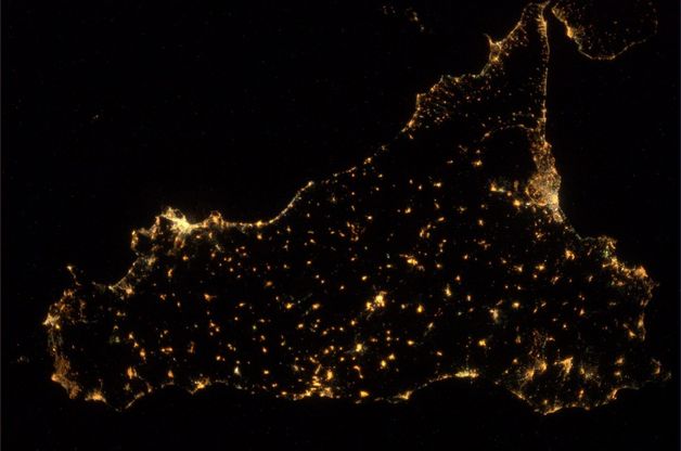 La Sicilia vista dallo spazio<br />tutti gli scatti di Luca Parmitano