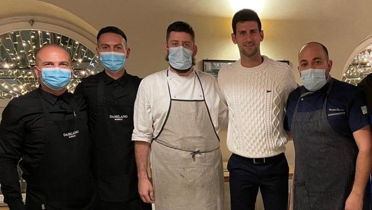 Djokovic, toccata e fuga per cena in uno dei regni della cucina piemontese