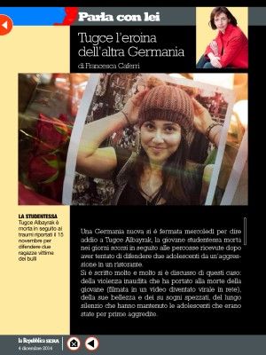 Tugce l'eroina dell'altra Germania