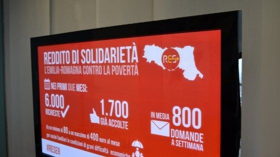 Reddito di solidarietà dell'Emilia-Romagna, 115 domande al giorno