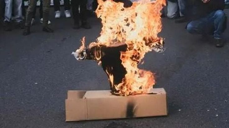 Corteo degli studenti, Torino messa a ferro e fuoco: fantoccio di Valditara incendiato