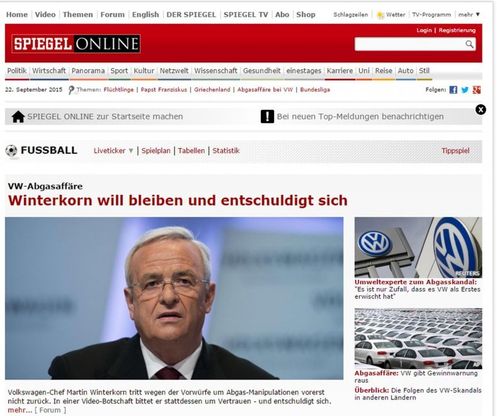 Volkswagen, lo scandalo visto dalla stampa tedesca