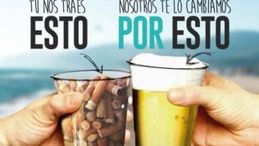 Birra, caffè e persino marijuana per chi raccoglie plastica e mozziconi