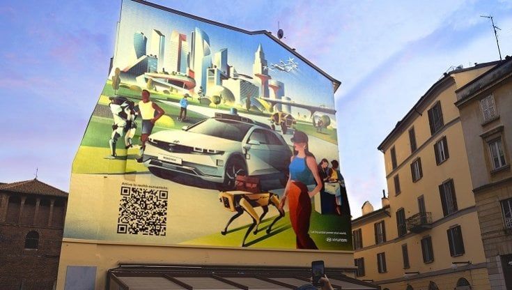 Il muro del futuro, ecco il murales interattivo firmato Hyundai
