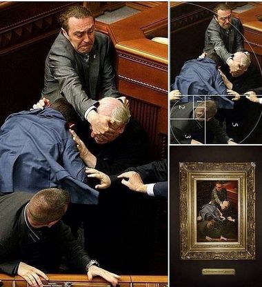 Ucraina, Rinascimento in Parlamento, lo scatto della rissa &egrave; un quadro