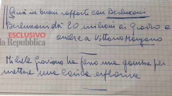“Berlusconi paga i boss di Cosa nostra”. Ecco l’appunto di Falcone ritrovato nel suo ufficio