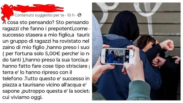 Ragazzino derubato, costretto a strisciare in strada e ripreso col cellulare. La madre: “Vergogna”