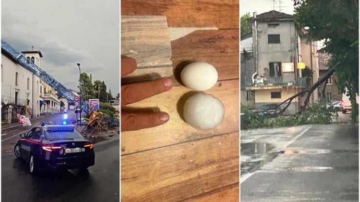 Maltempo Lombardia: grandine come uova in Brianza, danni per il temporale a Lodi e nel Bresciano