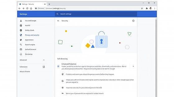 Privacy e sicurezza, i controlli di Chrome diventano più intuitivi