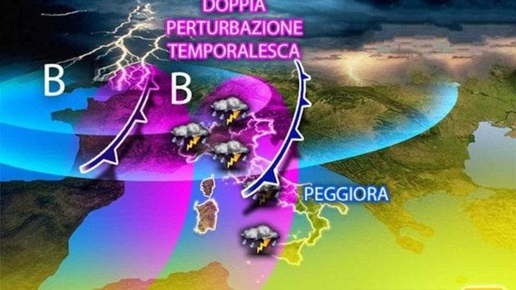 Previsioni meteo: doppia perturbazione in arrivo, poi crollo termico autunnale entro il weekend