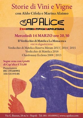 Il Verdicchio di Matelica  la Monacesca a Storie di Vini e Vigne a Cap’alice